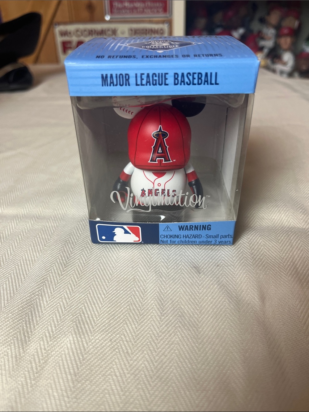 Disney Parks MLB Series Anaheim Los Angeles Angels Baseball Vinylmation Figure